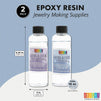 Clear Casting Epoxy Resin for Jewelry Making, DIY Crafts (8 oz, 2 Pack)