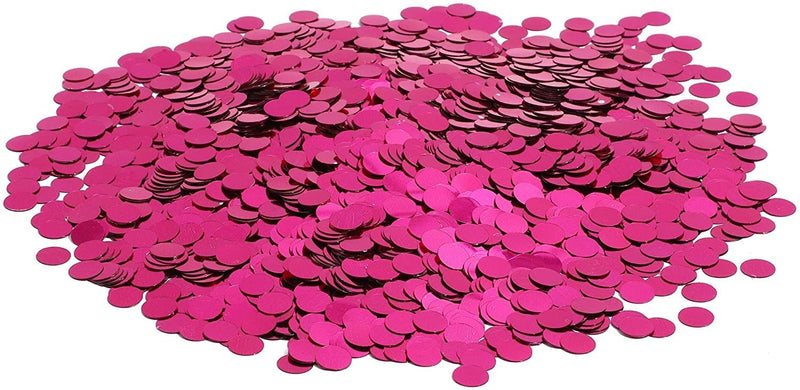 7oz Pink Round Circle Confetti Dots for Table, Wedding Bachelorette Bridal Shower Baby Shower Birthday Party Supplies Favors Decorations