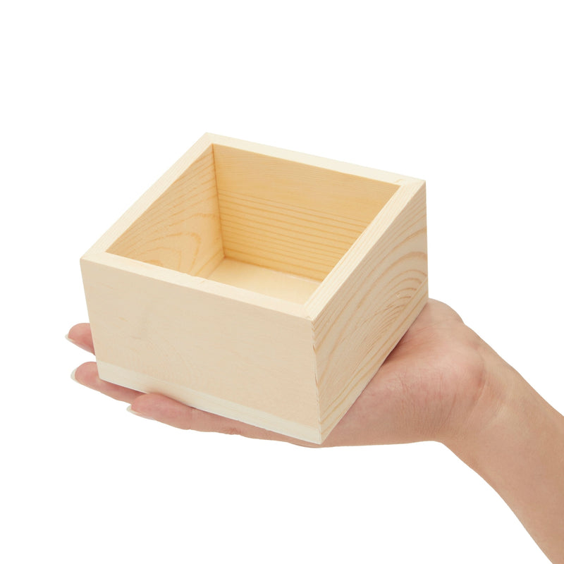 10 Unfinished Small Wooden Boxes for Crafts with 1 Sanding Sponge (4 In, 11 Pieces)