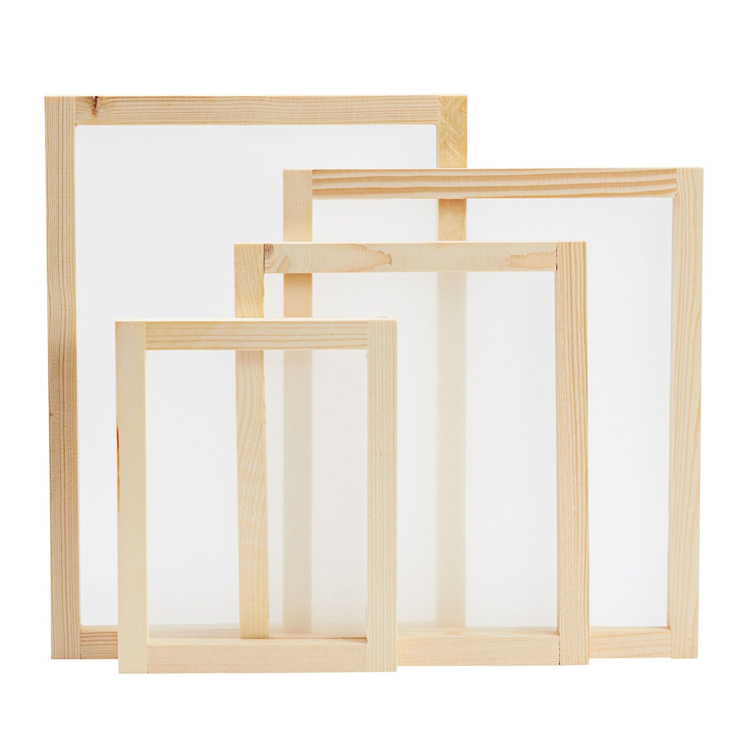 2 Pcs 8X10 10x14 Wood Frame Silk Screen Printing Starter Beginner Kit 110  Mesh