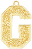 Gold Letter Pendant Charms for Jewelry Making and Crafts (Gold, 26 Pack)