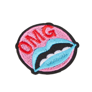 Lip Iron On Patches (30 Piece Set) Mouth Embroidered Applique, DIY Sew On Clothing, Backpacks, Hats, Jackets