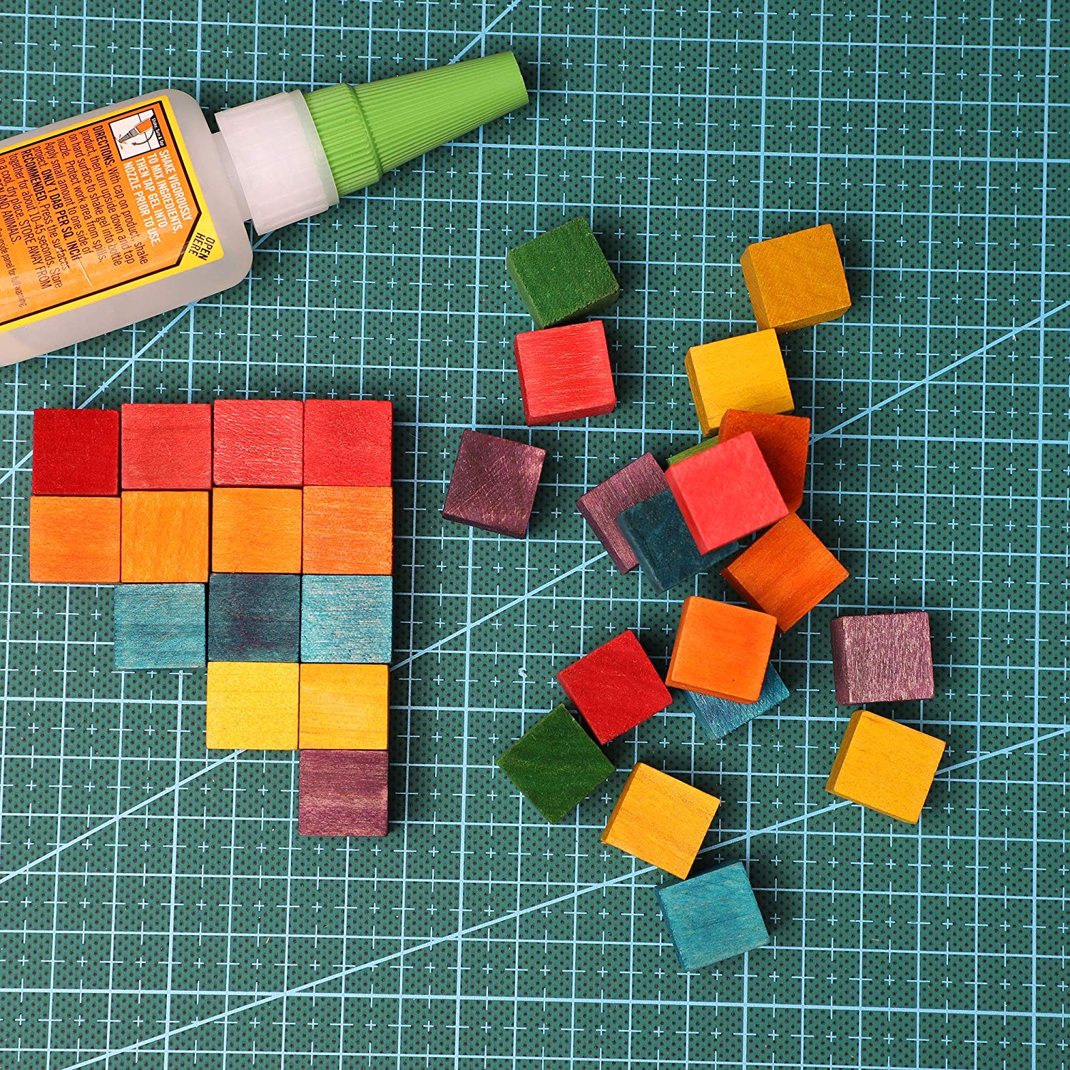 60 x 100 x 15mm Wooden Cubes Blocks Pine Craft Supplies Wood Cubes