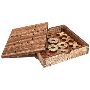 Tic Tac Toe Wood Board Game (2 Pack)