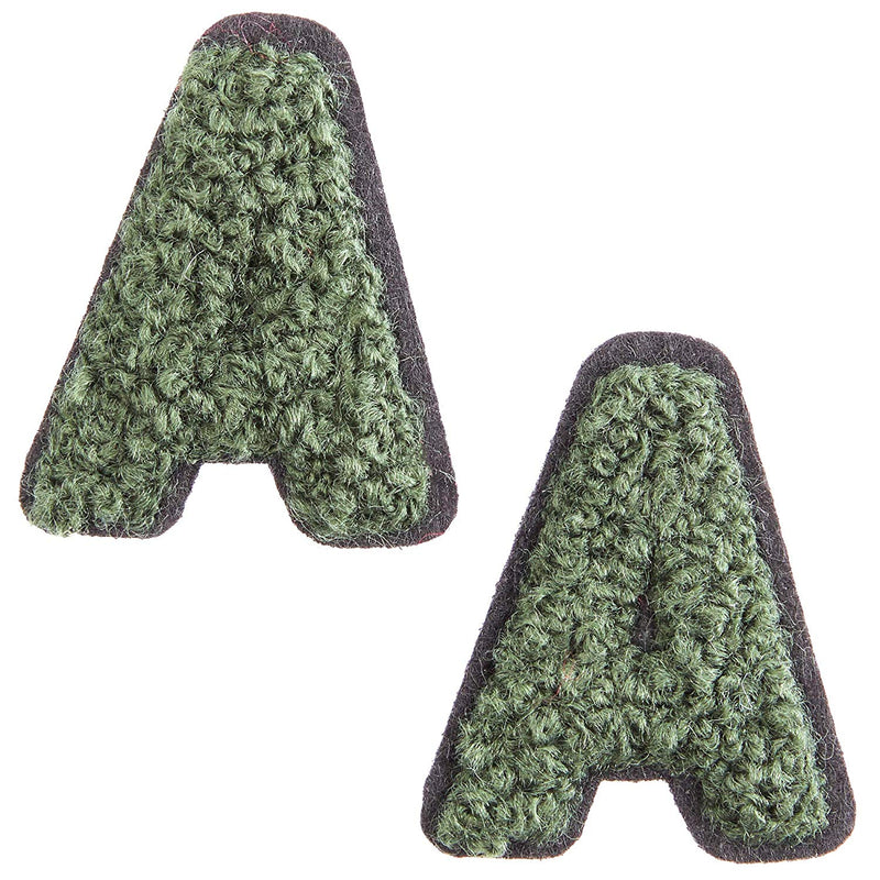 Green Chenille Patch Alphabet Letters - Iron On – The Society Marketplace
