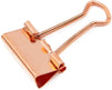 Rose Gold Binder Clips for Files, Documents, Modern Office Supplies (0.75 In, 100 Pack)
