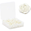 Rose Flower Beads for Bracelets, DIY Jewelry Supplies (15 mm, White, 200 Pack)