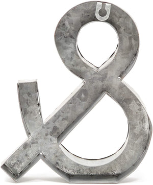 Bright Creations Rustic Letter Wall Decor - Galvanized Metal 3D Letter Decor & Sign