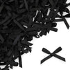 Mini Ribbon Bows for Crafts (1.2 in, Black, 500-Pack)