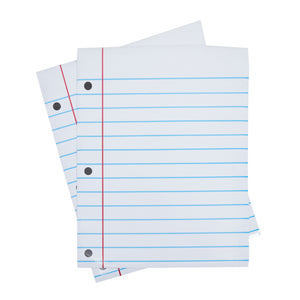 2 Pack Dry Erase Magnetic Notebook Paper for Classroom Whiteboard, Large Lined Paper Sheets for Bulletin Board (17 x 22 In)