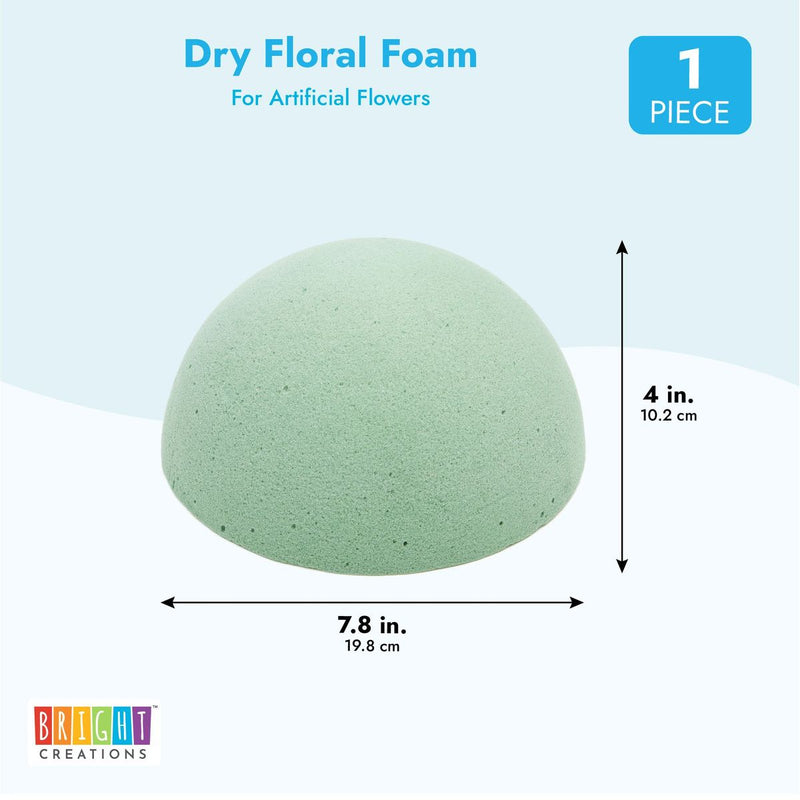 8 Pcs Half Ball Floral Dry Foam Green Floral Foam round Foam Block Dry Foam  Ball