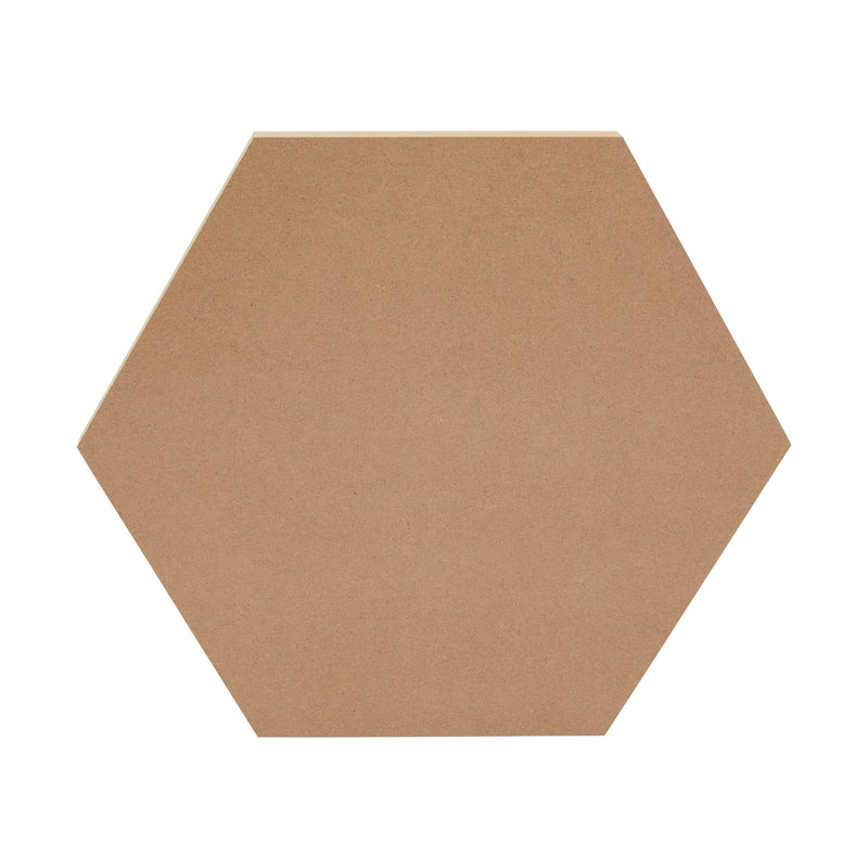 Wood Hexagon Shapes, MDF Boards for Crafts, Signs, Art Projects (12 In, 3 Pack)
