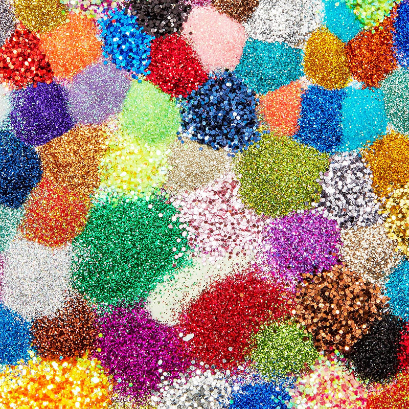 Multicolor Glitter Shaker Set for Art and Crafts (0.35 oz., 60-Pack)