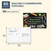 Welcome to Kindergarten Postcards for Students, First Day of Class (6x4 In, 60 Pack)