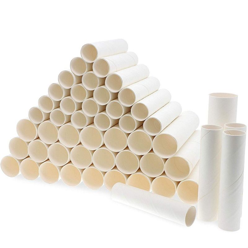 24 Brown Empty Paper Towel Rolls, 3 Size Cardboard Tubes for