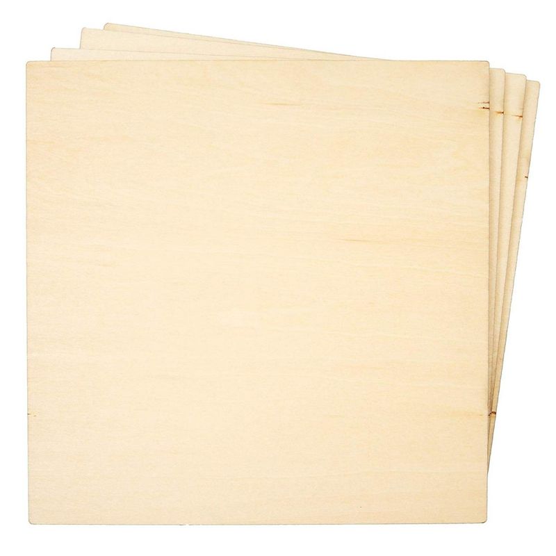 Bright Creations 3 Pack White Washed Craft Wood Board Panels