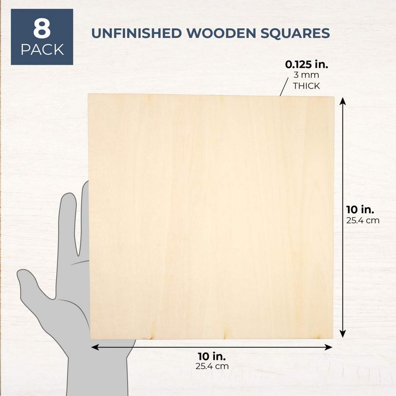 12 Pack Basswood Sheets for Crafts 12 X 4 X 1/8 Inch-3 Mm Thick