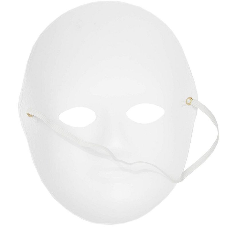 Bright Creations Blank Masks to Decorate, Masquerade Mask (White, 2 Designs, 12-Pack)
