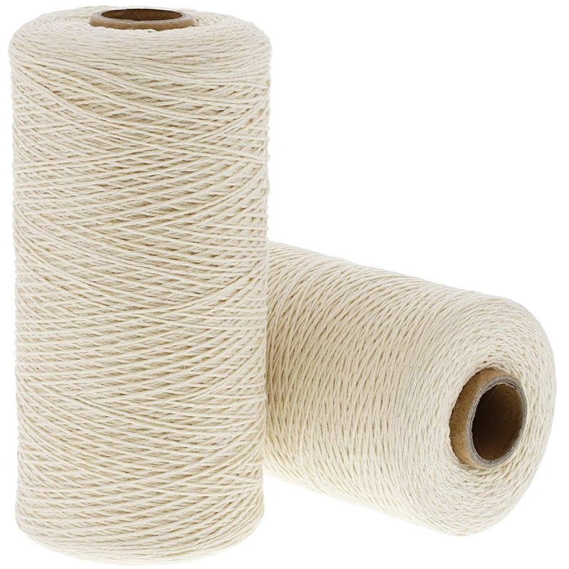 Ivory Cotton Loom Warm Thread Rolls, 800 Yards Each (2 Pack)