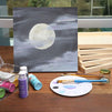 Unfinished Wood Canvas Boards for Painting (10 x 10 in, 6 Pack)