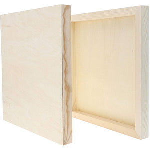 Unfinished Wood Canvas Boards for Painting (10 x 10 in, 6 Pack ...