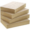 Unfinished Wood Rectangles for Crafts (6x4 In, 4 Pack)