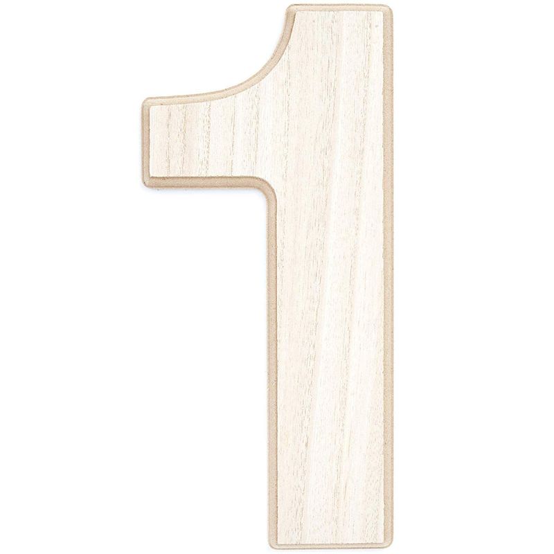 Smooth Foam Numbers - 12 Inches Height and 2 Inches Thick, for Arts & Crafts, Size: Number 1