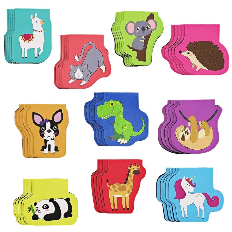 Bright Creations Kids Magnetic Animal Bookmarks (50 Pack) 10 Designs