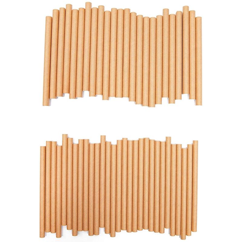 Bright Creations Mason Bee Nesting Tubes Refills (8mm & 10mm, 100 Pack, 50 Each)