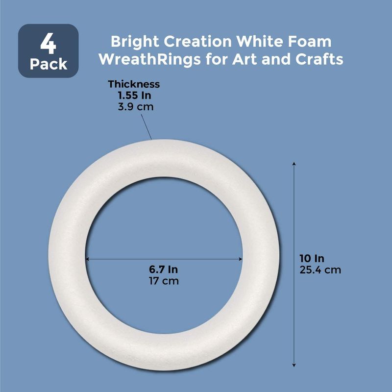  White Foam Shapes for Kids Crafts, Art Supplies (7