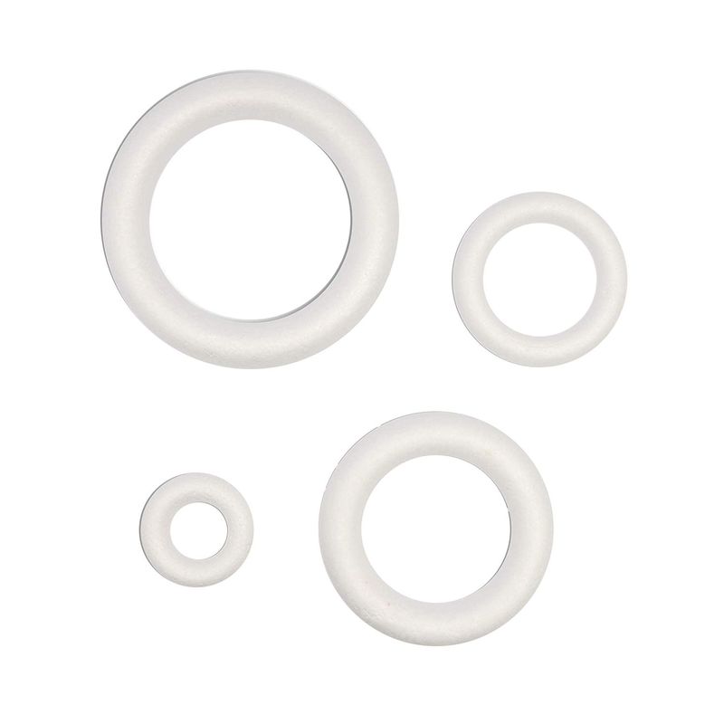Foam Circles for Arts and Crafts Supplies (8 x 8 x 2 in, 3 Pack