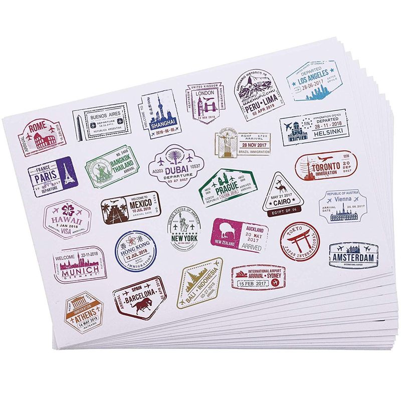 Bright Creations Travel Stickers, Decorative Stamps, Sealing Stickers –  BrightCreationsOfficial