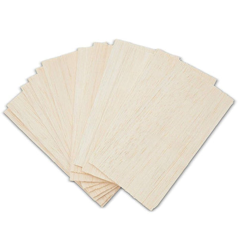 Balsa Wood Sheets 1/8 Inch Thick 12 x 4 Unfinished Wooden Board by (5  Pack)