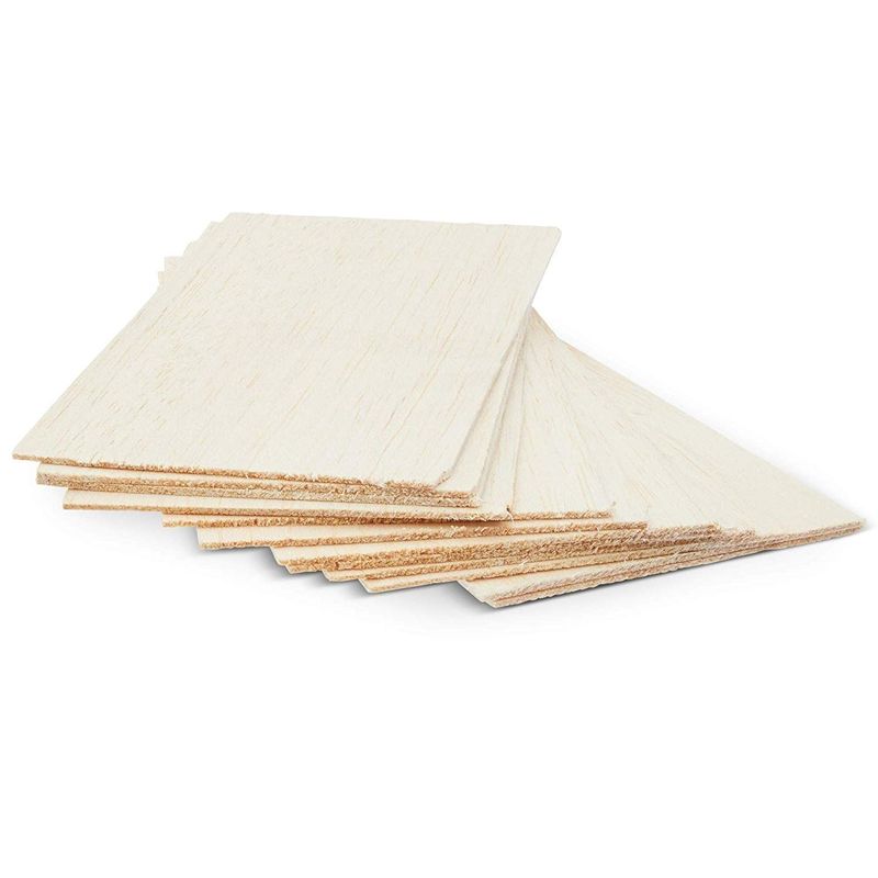 Thick Balsa Wood Sheets for DIY Models (8 x 4 in, 12 Pack) –  BrightCreationsOfficial