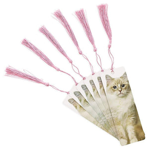 Tassel Bookmark, Cat Breed Designs (72 Pack)