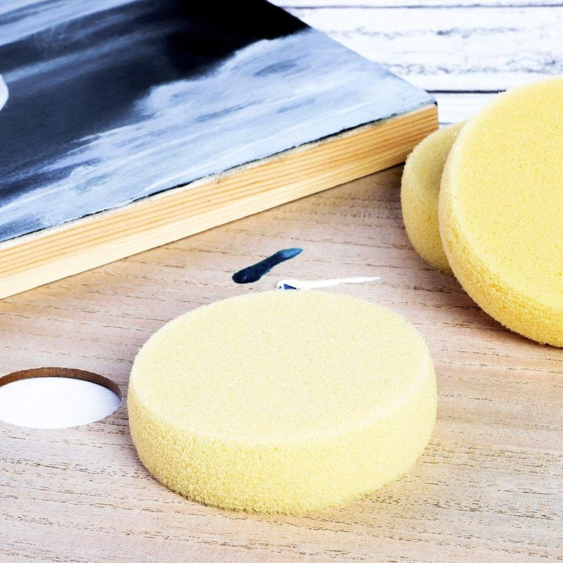  40 Pieces Round Sponge Foam Brush Set Paint Sponge
