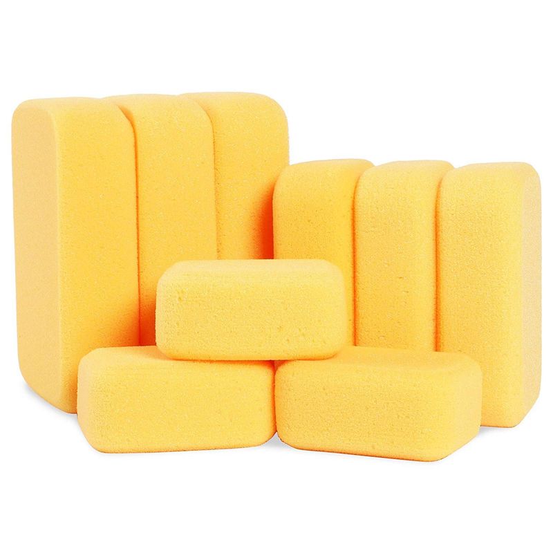 Creative Hobbies® Multi-Purpose Jumbo Synthetic Silk Sponge Value Pack - 4  Large Sponges for Painting, Crafts, Grout, Cleaning & More - 7.5 x 5 x 2