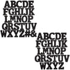 Wooden Alphabet, Black DIY Letters for Crafts (3 Inches, 54 Pieces)