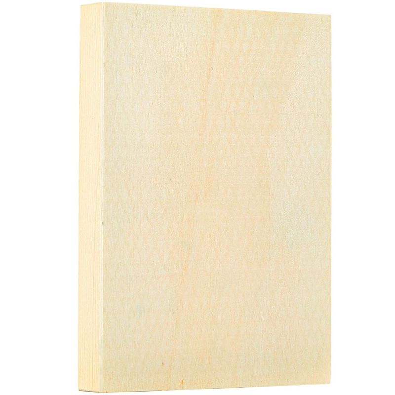 Unfinished Wood Paint Panel Boards (5 x 7 in, Rectangle, 6 Pack)