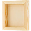 Unfinished Wood Paint Panel Boards (5 x 5 in, Square, 6 Pack)