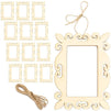 Bright Creations Unfinished Mini Wood Frame Cutout (5 x 7 in, 12 Pack)