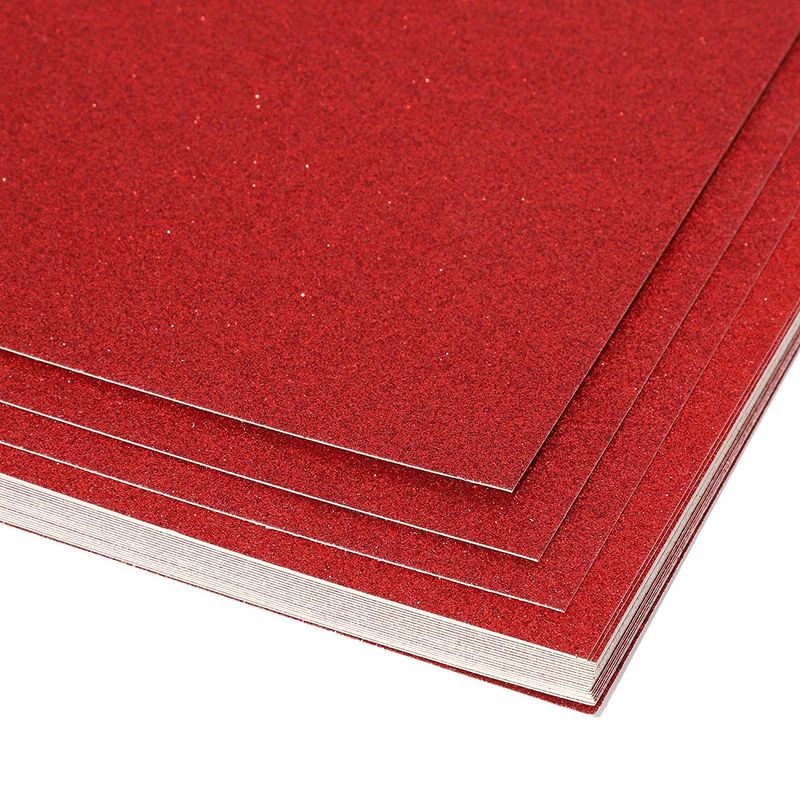 24 Sheets Red Glitter Cardstock Paper 8.5 x 11 for Scrapbooking, DIY  Projects, Arts and Crafts (280gsm) 
