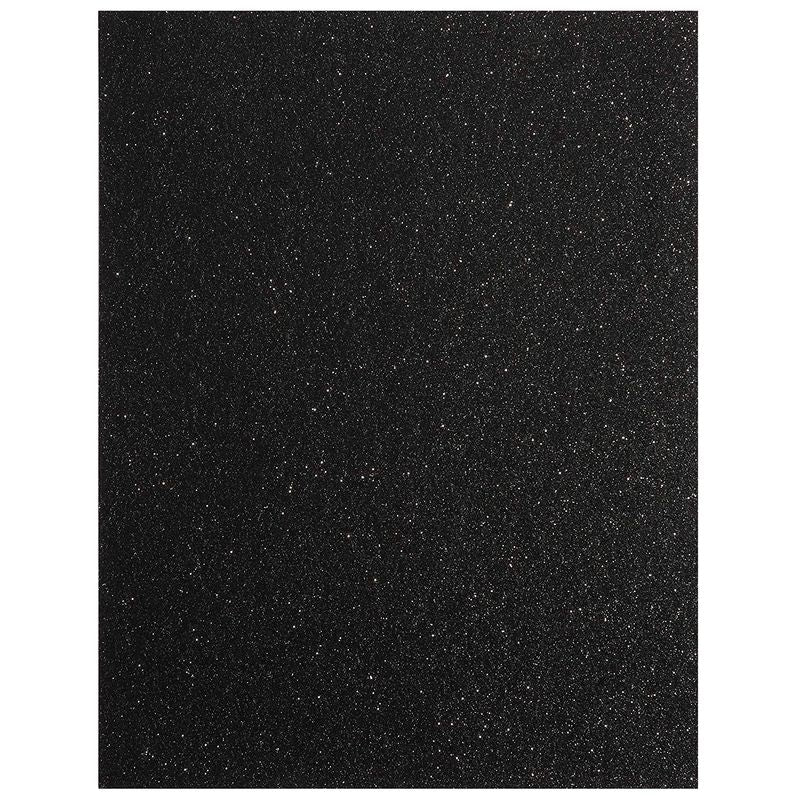 Bright Creations Black Glitter Paper Cardstock for Crafts - 24 Pack, 8.5 x 11 Inches