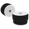 Black Craft Rope Cord, Twisted Trim String (36 Yards, 2 Pack)