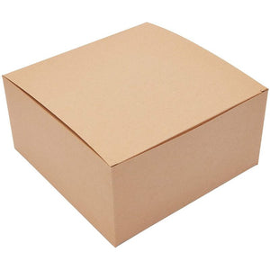 Kraft Paper Gift Boxes for Party Favors (8 x 4 Inches, Brown, 15-Pack)