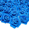 Bright Creations Artificial Roses Flowers Heads for Decorations (Navy Blue, 100 Pack)