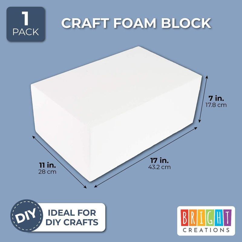 Juvale Craft Foam Blocks (6-Pack) – Rectangular Polystyrene Foam Bricks for  Sculpture, Modeling, DIY Arts and Crafts – White, 30.5 x 10.2 x 5.1 cm Each  – BigaMart