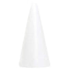 Foam Cones for Crafts (2.7 x 5.5 in, White, 12 Pack)