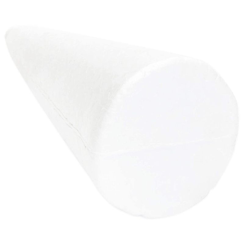 Bright Creations 12 Pack White Foam Cones for Crafts, 2.7 x 5.5 in