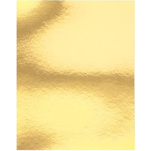 Metallic Cardboard Sheets in Gold Foil for Arts & Crafts Supplies (Letter Size, 50-Pack)